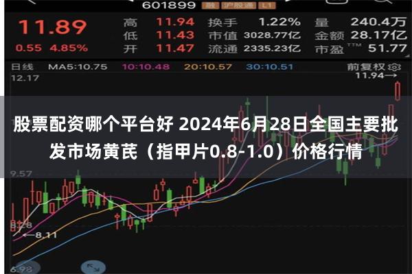 股票配资哪个平台好 2024年6月28日全国主要批发市场黄芪（指甲片0.8-1.0）价格行情