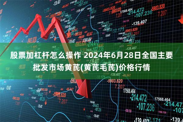 股票加杠杆怎么操作 2024年6月28日全国主要批发市场黄芪(黄芪毛芪)价格行情